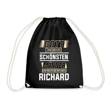 Richard le plus bel homme façonné par Dieu Design - Sac de sport léger - noir - Devant