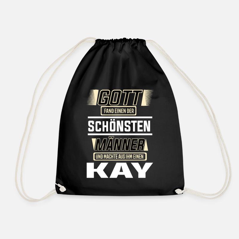 Kay der schönste Mann von Gott geformt Design - Turnbeutel - Schwarz