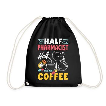 Apotheker Pharmazeutisch-technischer - Turnbeutel - Schwarz - Vorne