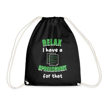 Détends-toi, j’ai un tableau pour ce comptable comptable - Sac de sport léger - noir - Devant