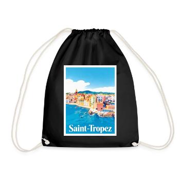 Saint-Tropez Côte d'Azur - Turnbeutel - Schwarz - Vorne
