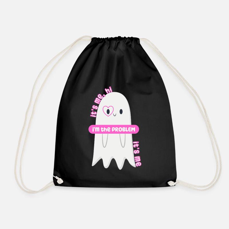 It's me, hi, I'm the PROBLEM - Drawstring Bag - black