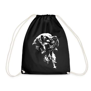 Clumber Spaniel Silhouette Hunde Hund Wilsigns - Turnbeutel - Schwarz - Vorne