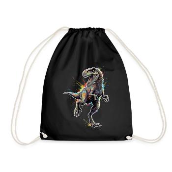 T-Rex_Apex_Explosion_Couleurs_Neon - Sac de sport léger - noir - Devant
