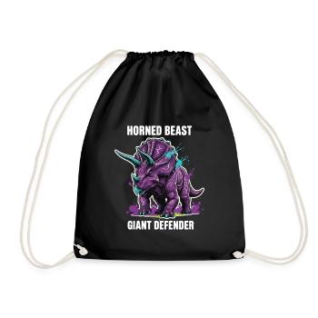 Tricératops Giant Defender Dinosaure - Sac de sport léger - noir - Devant