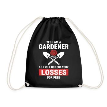 Gardener Humor - Drawstring Bag - black - Front