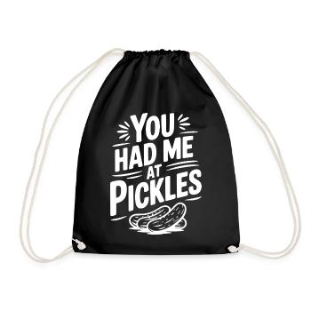 Tu m’as eu à Pickles - Sac de sport léger - noir - Devant