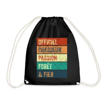 Chasseur Passion Forêt - Sac de sport léger - noir - Devant