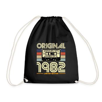 Originale limitierte Edition von 1982 - Turnbeutel - Schwarz - Vorne