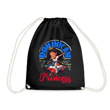 Drapeau de la République dominicaine Dom Rep Pride - Sac de sport léger - noir - Devant