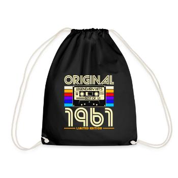 Cassette 1961 Retro Limité - Sac de sport léger - noir - Devant