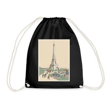 Paris Ride — Souvenir du cyclisme - Sac de sport léger - noir - Devant