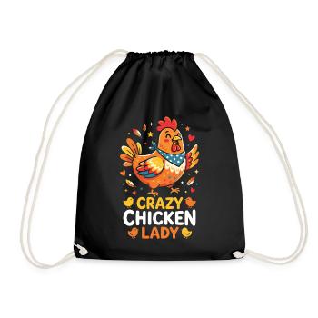 La Poule Folle - Sac de sport léger - noir - Devant