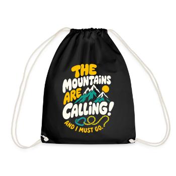 Mountains Are Calling Fellowship - Turnbeutel - Schwarz - Vorne