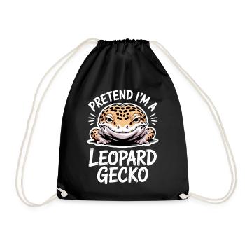Paroles du gecko léopard Drôle de cadeau drôle de gecko léopard - Sac de sport léger - noir - Devant