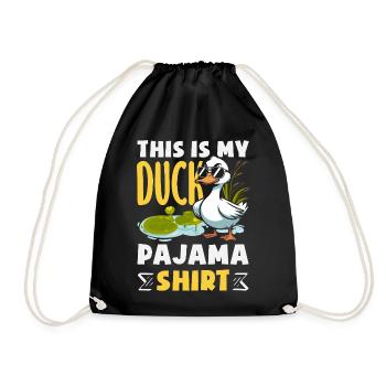 Motifs drôles de canards Citons amoureux de canards - Sac de sport léger - noir - Devant