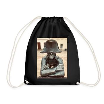 Detective in a bronze hat - Drawstring Bag - black - Front