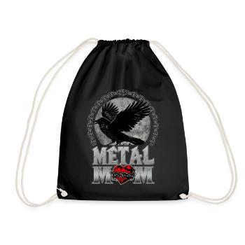 Metal Mom Corbeau Cadeau Heavy Metal Femme - Sac de sport léger - noir - Devant