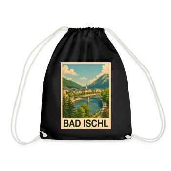 Bad Ischl, Autriche - Sac de sport léger - noir - Devant