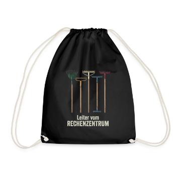 Rechenzentrum IT EDV Nerd Computer Shirt Geschenk - Turnbeutel - Schwarz - Vorne