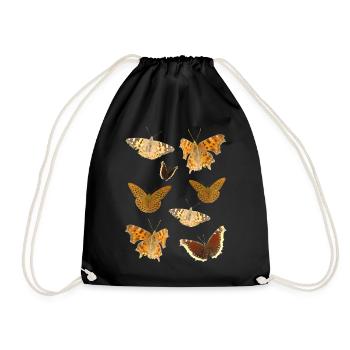 Insekten Schmetterlinge - Turnbeutel - Schwarz - Vorne