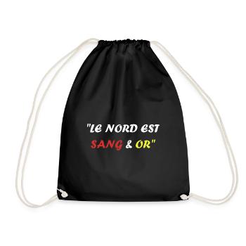 Le nord est sang et or - Sac de sport léger - noir - Devant