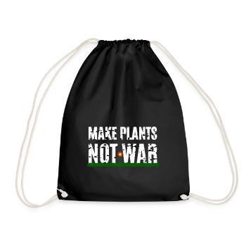 Faites des plantes pas la guerre - Sac de sport léger - noir - Devant
