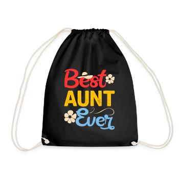 Meilleure tante de tous les temps - Sac de sport léger - noir - Devant