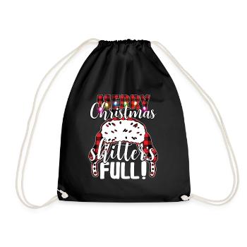 Joyeux Noël Shitter’s Full - Sac de sport léger - noir - Devant
