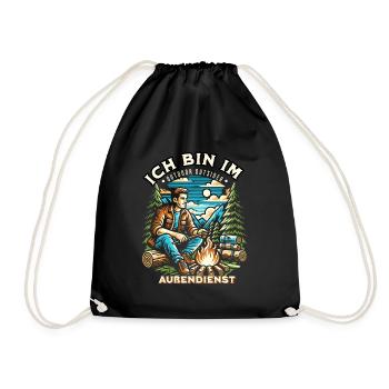 I am a field sales representative - Drawstring Bag - black - Front