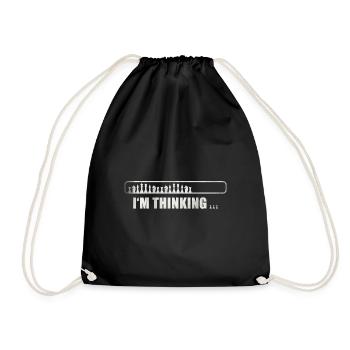 Chess - I'm thinking - Drawstring Bag - black - Front