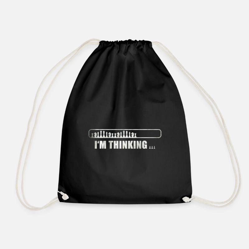 Échecs - Je pense - Sac de sport léger - noir
