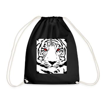 Tieger, animal, animaux, chat, chat sauvage, grand chat, nature - Sac de sport léger - noir - Devant