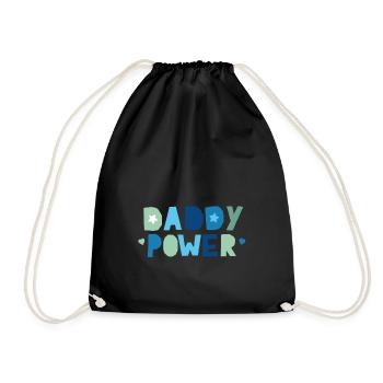 Daddy Power - Drawstring Bag - black - Front