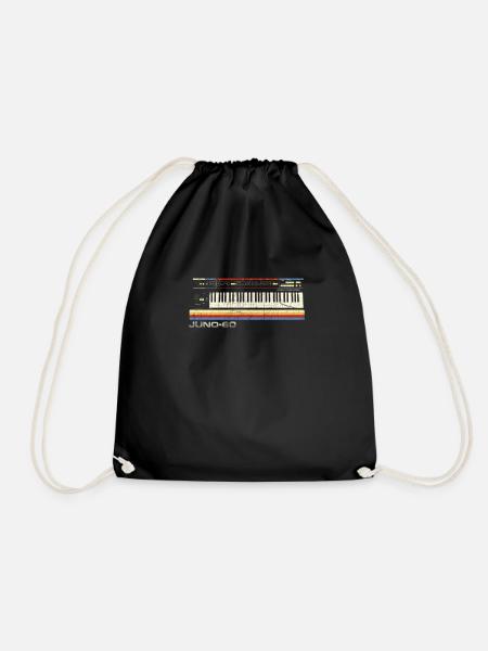 Vintage Juno60 Synthesizer Schematic - Analog - Drawstring Bag - black