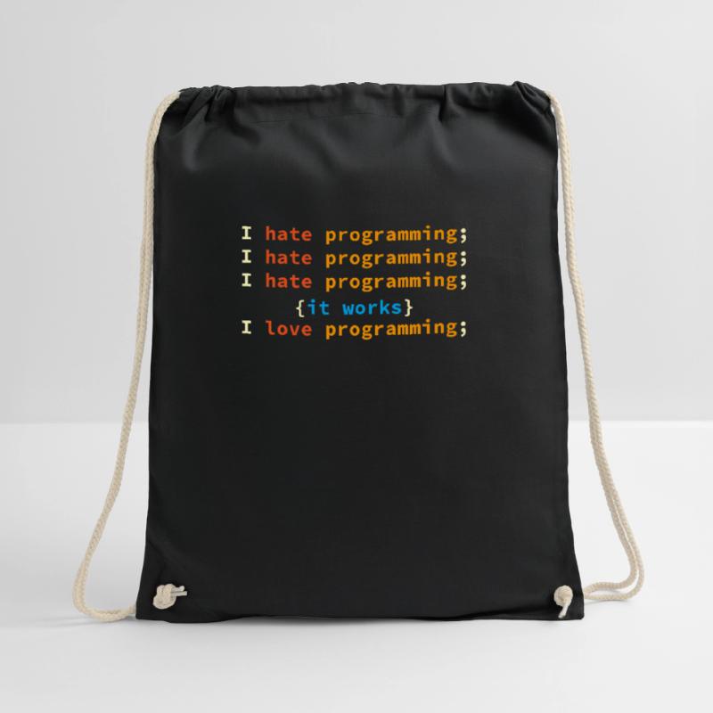 Programmer Developer Computer Scientist Geek Drawstring Bag
