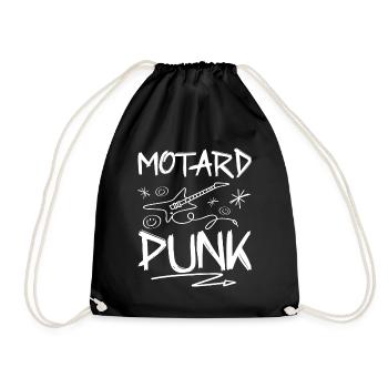 Fan De Motos Motard Punk Rock - Sac de sport léger - noir - Devant