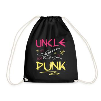 Onkel Punk Rock - Turnbeutel - Schwarz - Vorne
