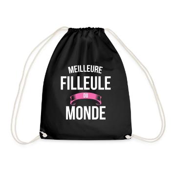 Meilleure Filleule du monde femme - Sac de sport léger - noir - Devant