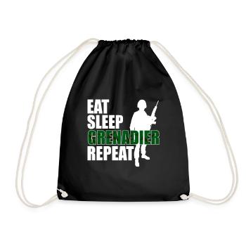 Grenadier Panzergrenadier Soldier Gift - Drawstring Bag - black - Front