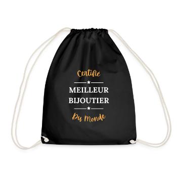 Certifié meilleur bijoutier du monde - Sac de sport léger - noir - Devant