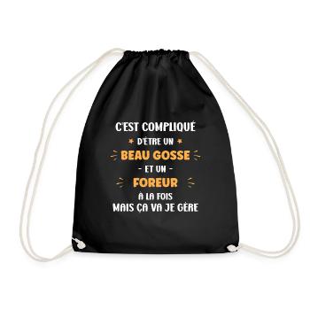 Beau gosse et Foreur - Sac de sport léger - noir - Devant