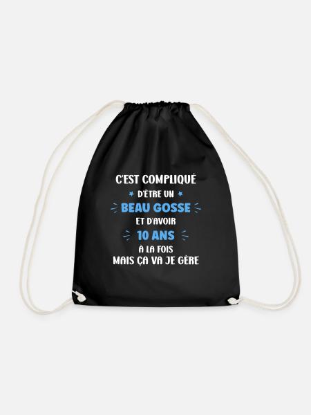 C'est compliqué beau gosse 10 ans - Sac de sport léger - noir