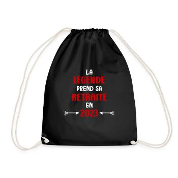 La légende prend sa retraite - Sac de sport léger - noir - Devant