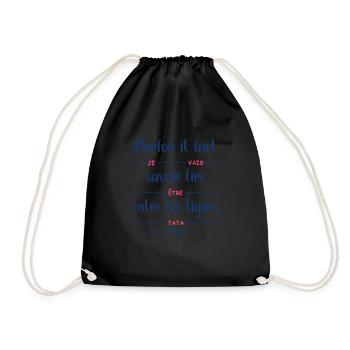 Je vais être tata - Sac de sport léger - noir - Devant