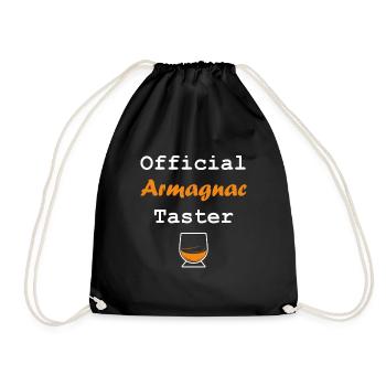 Offizieller Armagnac-Verkoster - Turnbeutel - Schwarz - Vorne