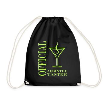 Offizielle Absinth-Verkostung - Turnbeutel - Schwarz - Vorne