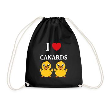 Petit canard - Sac de sport léger - noir - Devant
