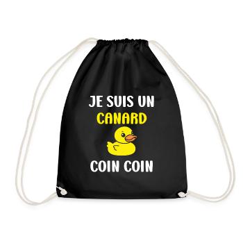 Je suis un canard - Sac de sport léger - noir - Devant
