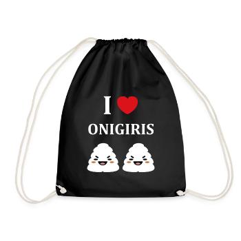 Onigiri japonais - Sac de sport léger - noir - Devant